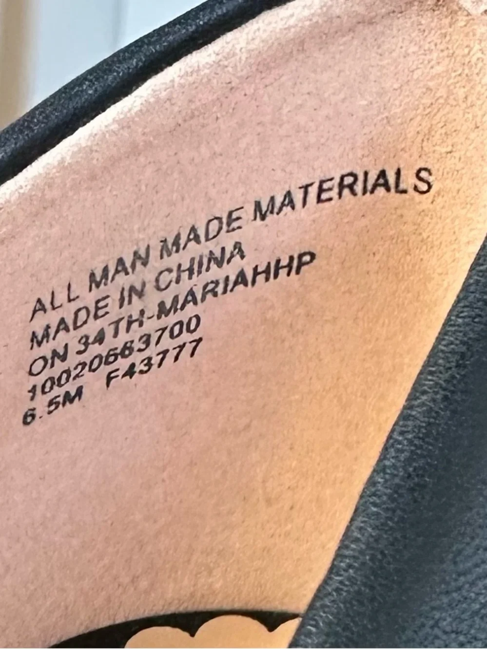 ON 34th Women’s ‘Maria’ Black Vegan Leather Pointed Toe Pumps - Size 6.5